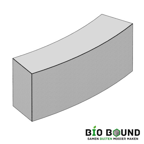 circulaire, biobased parkband bloembak bochtband 40 x 60 cm