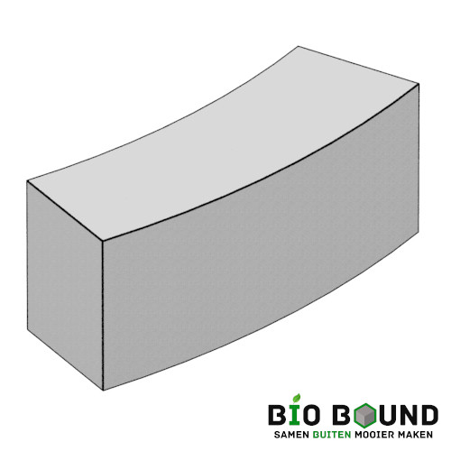 circulaire, biobased parkband bloembak bochtband 50 x 60 cm