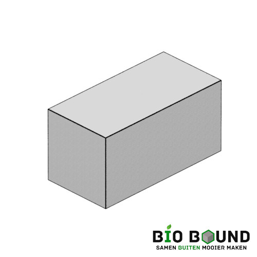 circulaire, biobased parkband bloembakband 50 x 50 cm