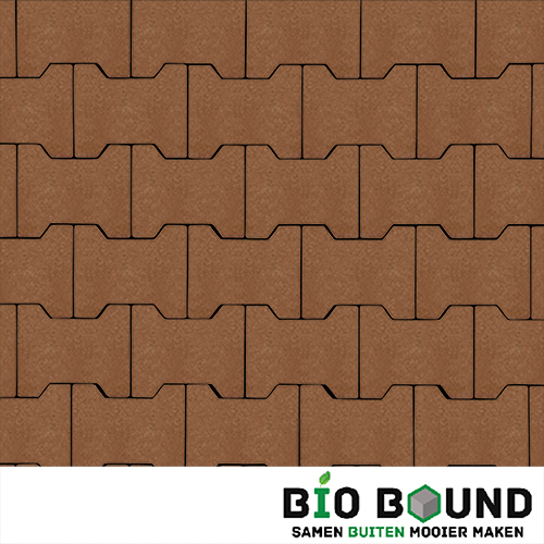 Circulaire, biobased H-verbandstenen terracotta